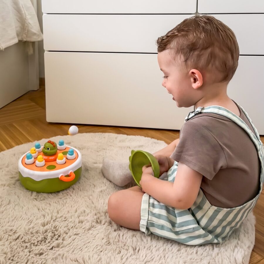 WOOPIE Gra Zręcznościowa Łowienie Dinozaurów 4w1 Katapulta