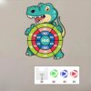 WOOPIE Gra Zręcznościowa w Rzutki na Rzepy Zestaw 2w1 Tarcza + Wyrzutnia Łuk Dino