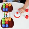 WOOPIE IQ Gra Logiczna Edukacyjno-Strategiczna 2w1 Kółko i Krzyżyk 4szt