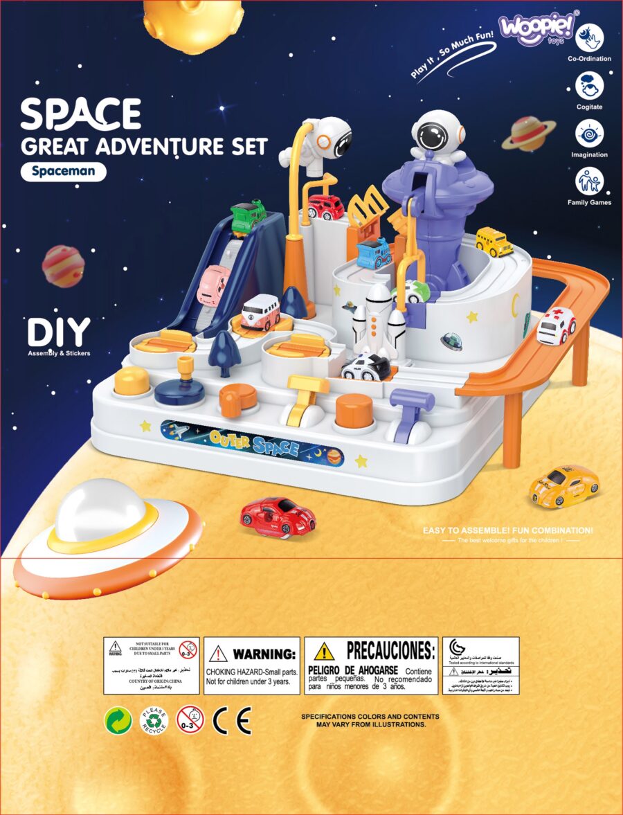 WOOPIE  Interaktywny Tor Przeszkód dla Aut "Przygoda Astronauty"