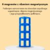 WOOPIE Klocki Magnetyczne Konstrukcyjne 3D Zestaw Edukacyjny Nauka Liczenia 70 el.