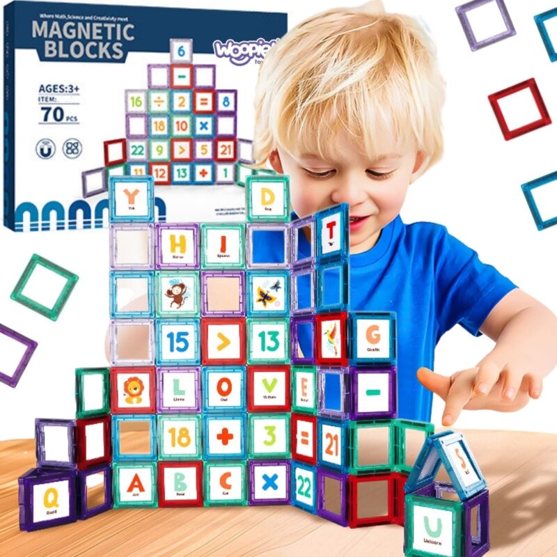 WOOPIE Klocki Magnetyczne Konstrukcyjne 3D Zestaw Edukacyjny Nauka Liczenia 70 el. WOOPIE Klocki Magnetyczne Konstrukcyjne 3D Zestaw Edukacyjny Nauka Liczenia 70 el.