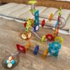 WOOPIE Klocki Magnetyczne Konstrukcyjne 3D Zestaw Edukacyjny Tor Kulkowy Kulodrom 113 el.