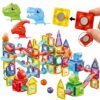 WOOPIE Klocki Magnetyczne Konstrukcyjne 3D Zestaw Edukacyjny Tor Kulkowy Kulodrom 170el.
