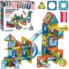 WOOPIE Klocki Magnetyczne Konstrukcyjne 3D Zestaw Edukacyjny Tor Kulkowy Kulodrom 42 el.