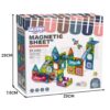 WOOPIE Klocki Magnetyczne Konstrukcyjne 3D Zestaw Edukacyjny Tor Kulkowy Kulodrom 42 el.