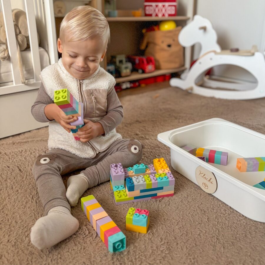 WOOPIE Klocki Soft Blocks Zestaw 99 Elementów w Pudełku