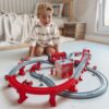 WOOPIE Kolejka Elektryczna Tor Samochodowy Straż Helikopter Auta 92 el.