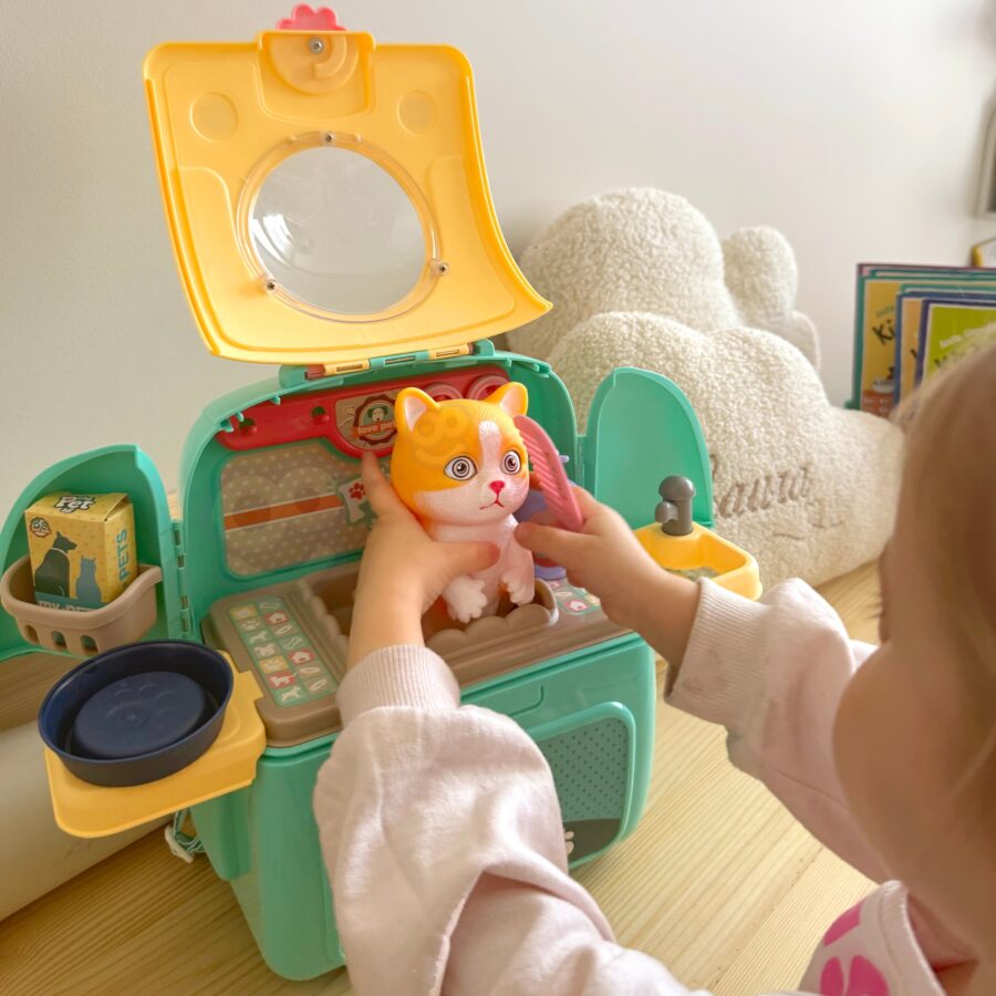 WOOPIE Kotek Przenośny Salon Piękności 2w1 w Plecaku Transporter