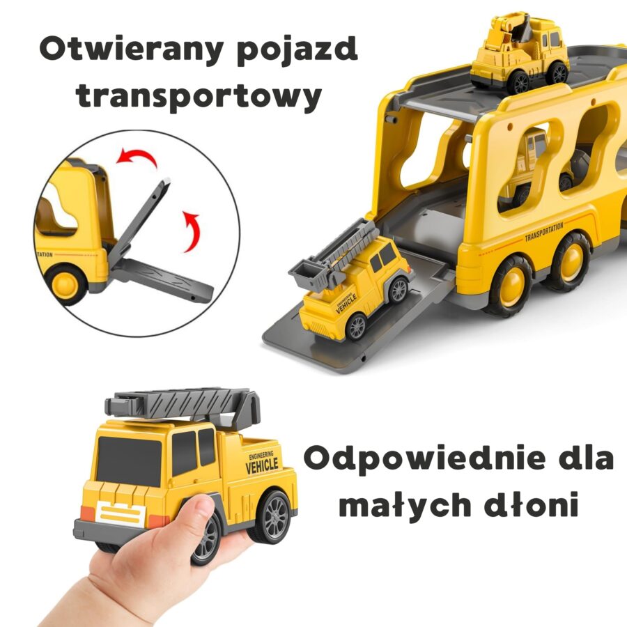 WOOPIE Laweta Drogowa zestaw 5 Aut - Pomoc Drogowa
