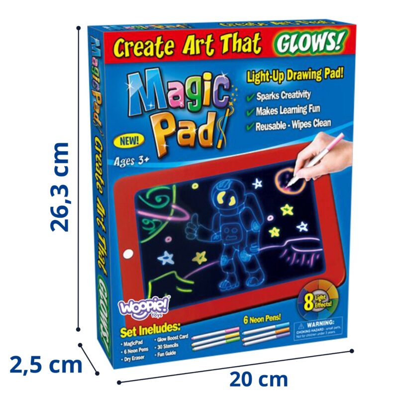 WOOPIE Magiczny Tablet Graficzny do Rysowania Neonowe Kolory WOOPIE Magiczny Tablet Graficzny do Rysowania Neonowe Kolory