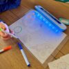 WOOPIE Magnetyczna Tablica 3D Podświetlenie LED do Rysowania