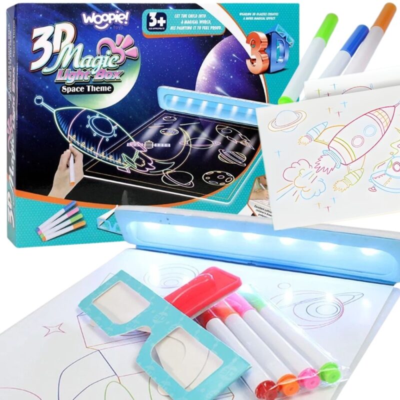 WOOPIE Magnetyczna Tablica 3D Podświetlenie LED do Rysowania WOOPIE Magnetyczna Tablica 3D Podświetlenie LED do Rysowania