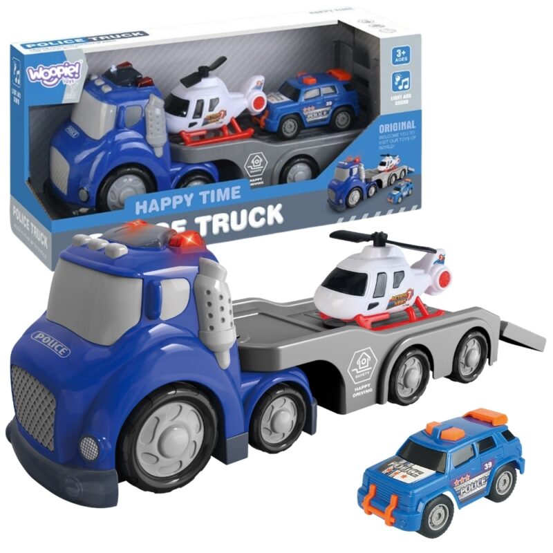 WOOPIE Niebieska Laweta Policyjna City Truck Efekty Dźwiękowe i Świetlne WOOPIE Niebieska Laweta Policyjna City Truck Efekty Dźwiękowe i Świetlne