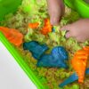WOOPIE Piasek Kinetyczny 1,5 kg Zestaw XXL ZOO Safari Stolik z Foremkami