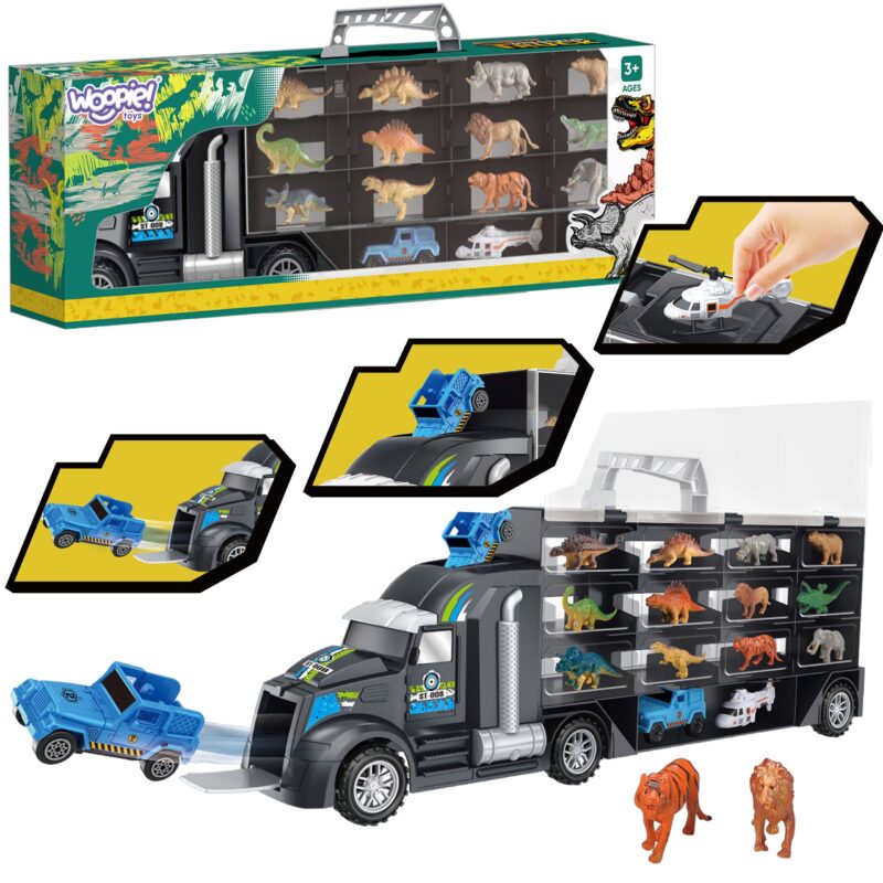WOOPIE Samochód Transporter Dinozaury Ciężarówka WOOPIE Samochód Transporter Dinozaury Ciężarówka