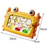 WOOPIE Tablica Magnetyczna Montessori Labirynt Krab Pomarańczowa
