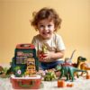 WOOPIE Walizka Dinosaur World - Edukacyjny Zestaw Odkrywcy Dinozaurów