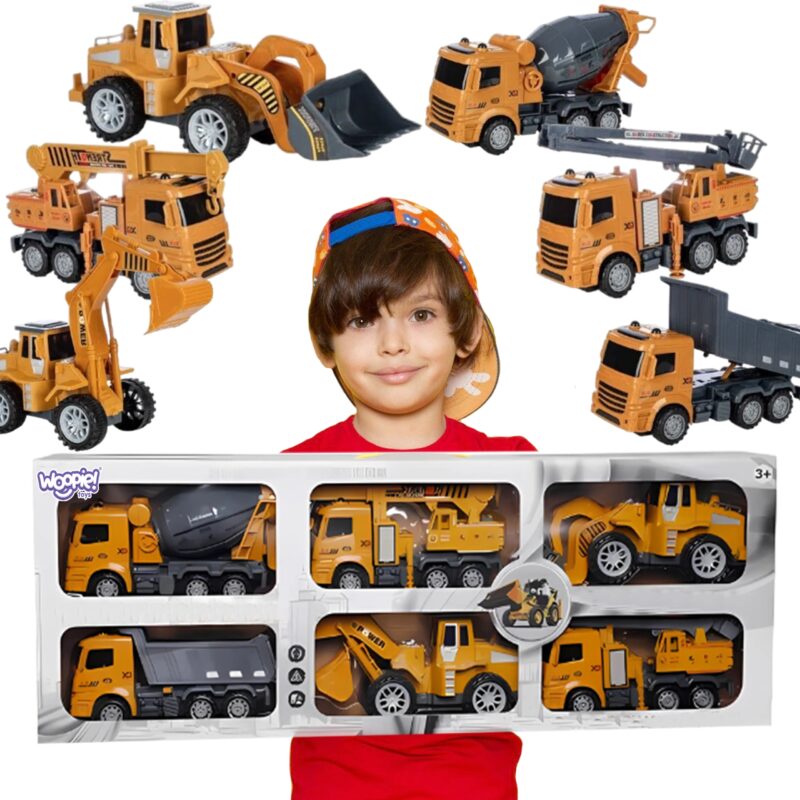 WOOPIE Wielki Zestaw Auta Budowlane 6w1 WOOPIE Wielki Zestaw Auta Budowlane 6w1