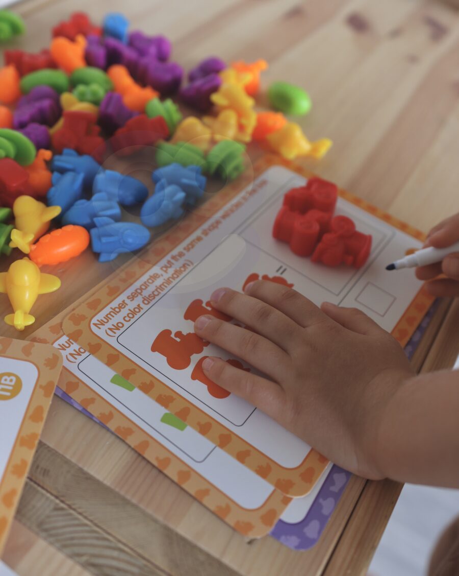 WOOPIE Zestaw Edukacyjny Nauka Liczenia Montessori Sorter Kolorów 2szt