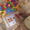 WOOPIE Zestaw Edukacyjny Nauka Liczenia Montessori Sorter Kolorów 8SZT
