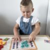WOOPIE Zestaw Edukacyjny Nauka Liczenia Montessori Sorter Kolorów Morska Kraina 111 el.