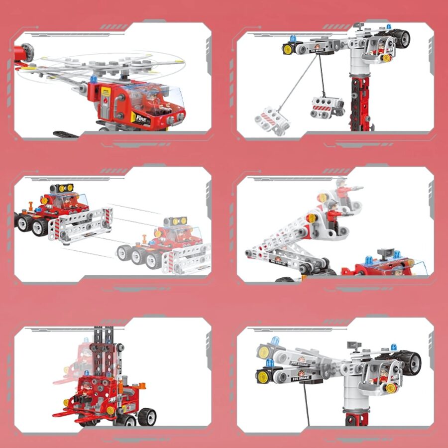 WOOPIE Zestaw Konstrukcyjny Creator City Fire Brigade