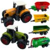 WOOPIE Zestaw Mini Farmera Traktory z Przyczepami
