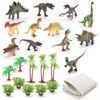WOOPIE Zestaw Park Dinozaurów Figurki + Mata i Akcesoria 23 el.
