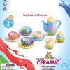 WOOPIE Zestaw Serwis do Herbaty Ceramiczny do Malowania