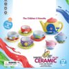 WOOPIE Zestaw Serwis do Herbaty Ceramiczny do Malowania
