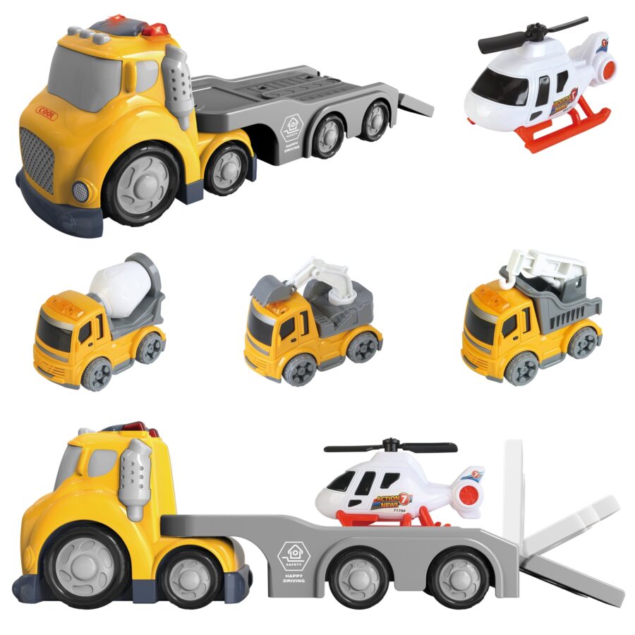 WOOPIE Żółta Laweta City Truck Efekty Dźwiękowe i Świetlne