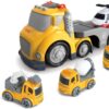 WOOPIE Żółta Laweta City Truck Efekty Dźwiękowe i Świetlne